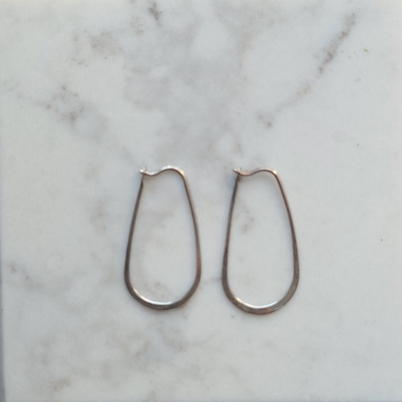 Delicate Silver Hoops - Picture 2 of 4